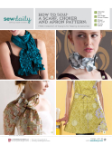 How to sew a scarf, choker and apron pattern: Free Collection of Designs for Sewing Accessories