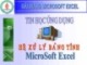 Bài giảng Tin học ứng dụng - Hệ xử lý bảng tính Microsoft excel