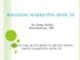 Bài giảng Marketing quốc tế: Chương 8 - ThS. Dương Thị Hoa