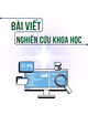 Tác động của độ tin cậy đánh giá trực tuyến đến niềm tin và ý định mua hàng của sinh viên trên sàn thương mại điện tử tại Việt Nam