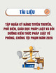 Tài liệu Tập huấn kỹ năng tuyên truyền, phổ biến, giáo dục pháp luật và bồi dưỡng kiến thức pháp luật về phòng, chống tội phạm năm 2026