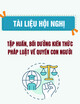 Tài liệu hội nghị Tập huấn, bồi dưỡng kiến thức pháp luật về quyền con người